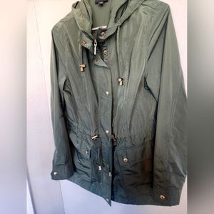 Weatherproof Green Rain Jacket, M